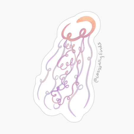 Loopy Jellyfish Sticker